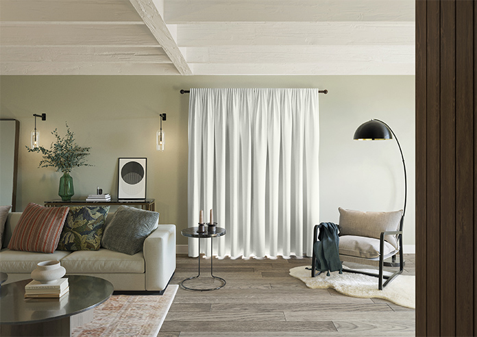 Akoya Faux Silk, Lustre White - Made to Measure Curtains - Image 15